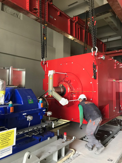Erection of feedwater pumps Ptolemais V